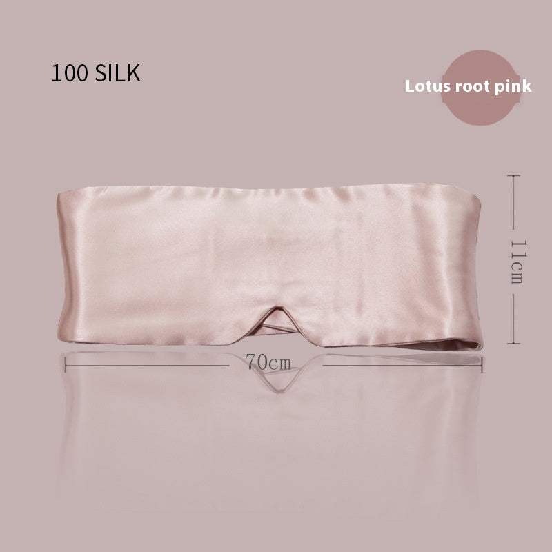 Masque de Nuit Soie Naturelle Anti-Lumière Omorian Sleep — Rose