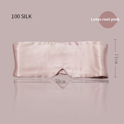 Masque de Nuit Soie Naturelle Anti-Lumière Omorian Sleep — Rose