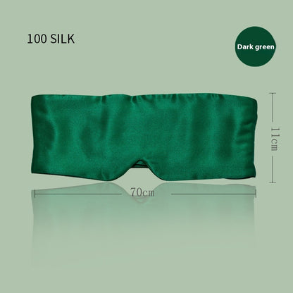 Masque de Nuit Soie Naturelle Anti-Lumière Omorian Sleep — Vert
