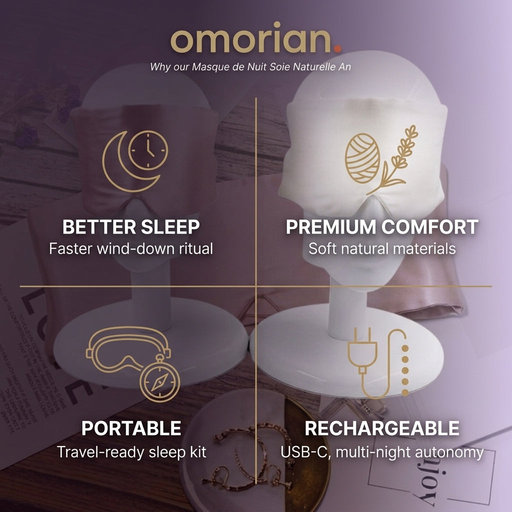 Omorian Sleep Natural Silk Night Sleep Mask