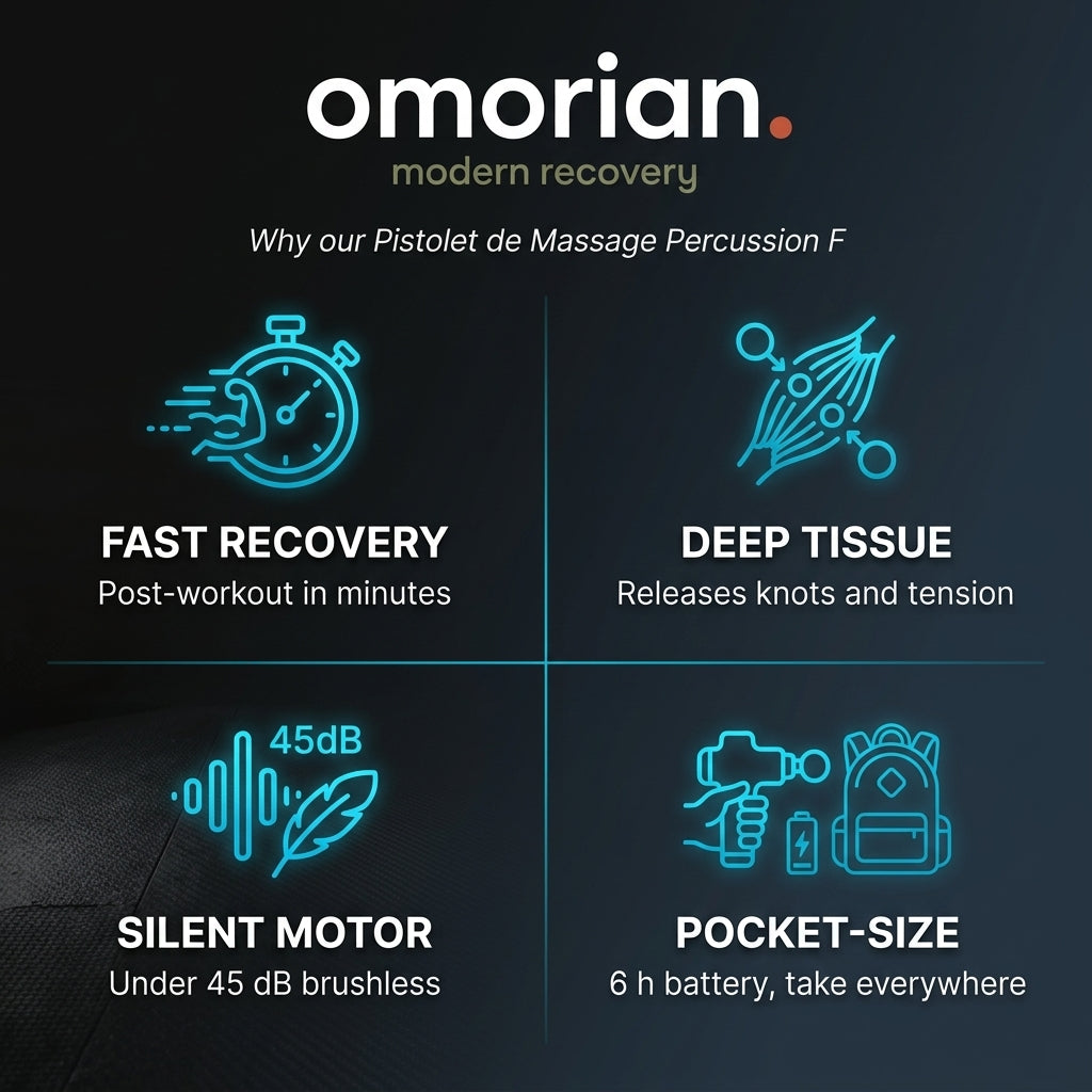 Pistolet de Massage Percussion Fascia Omorian Force
