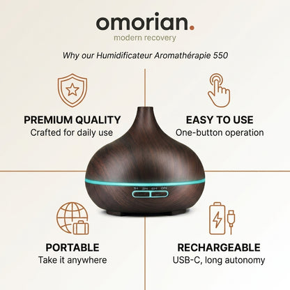 Omorian Mist 550ml Aromatherapy Humidifier