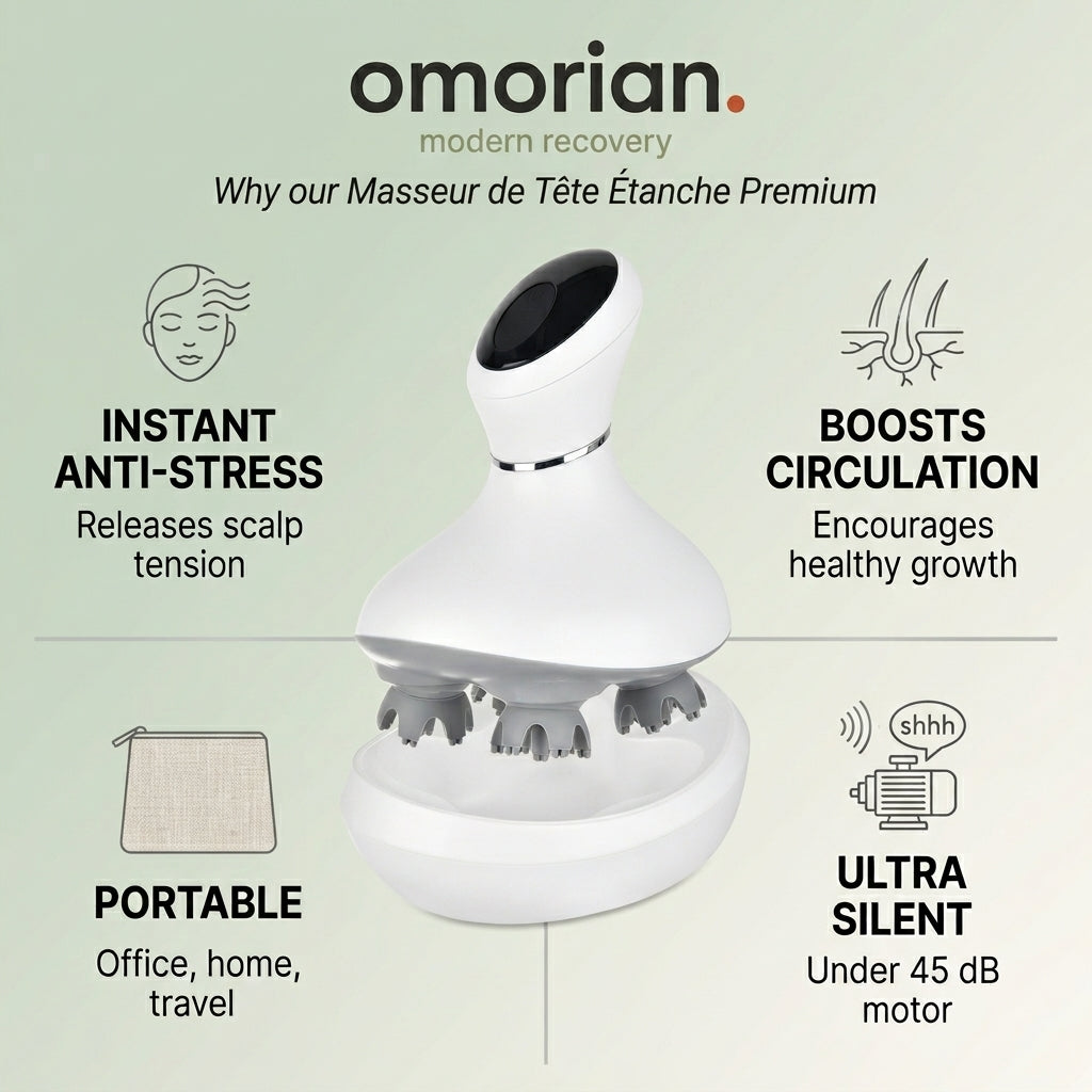 Premium Waterdichte Hoofdmassager Omorian Scalp Pro