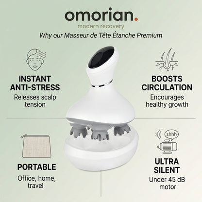 Premium Waterdichte Hoofdmassager Omorian Scalp Pro