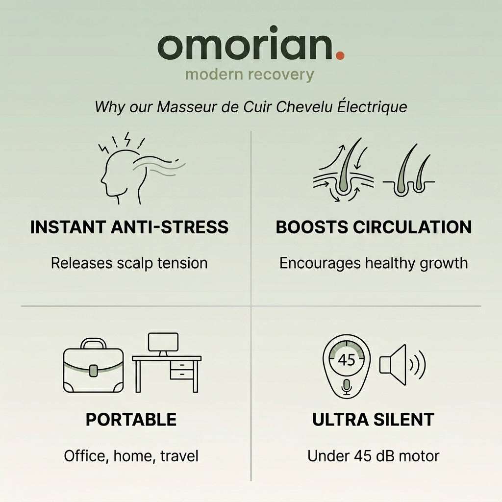 Masseur de Cuir Chevelu Électrique Omorian Scalp