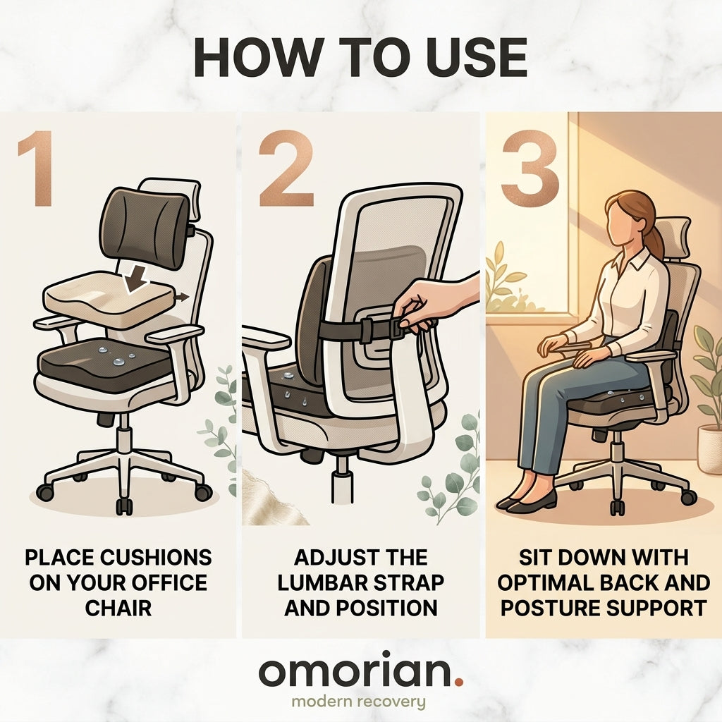 Omorian Sit Beauty Hip Ergonomic Cushion