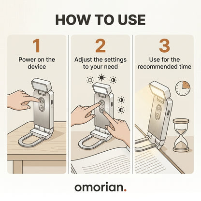 Omorian Reader USB Clip Reading Lamp